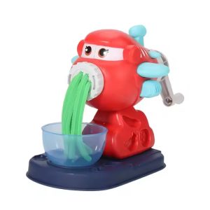 Airplane Shape Colorful Clay Noodle Maker Play Dough Set