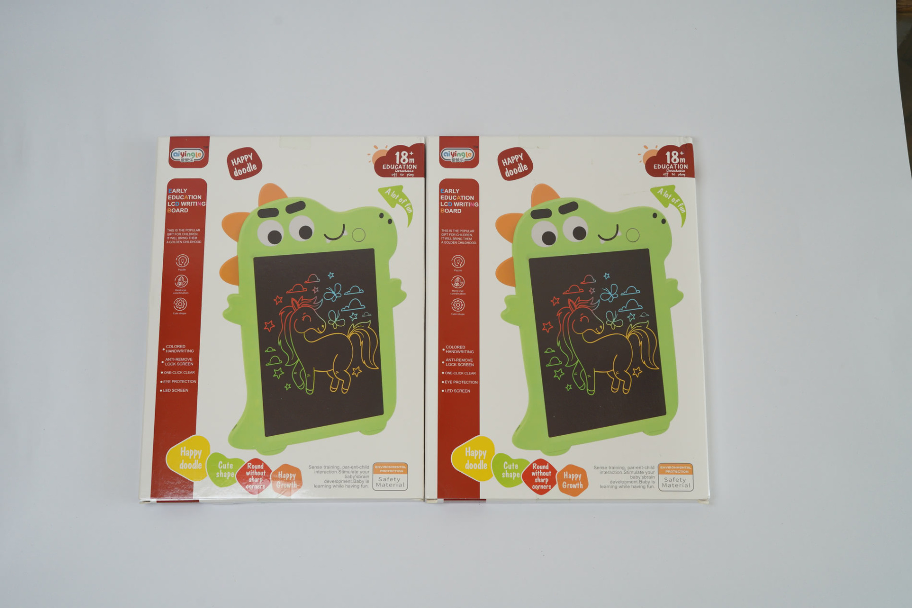 Early Education LCD Writing Board - Baby Pink Dino Theme - Image 13
