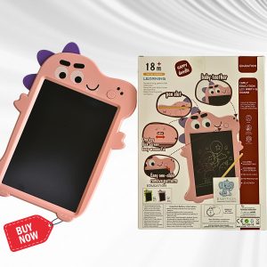 Early Education LCD Writing Board – Baby Pink Dino Theme