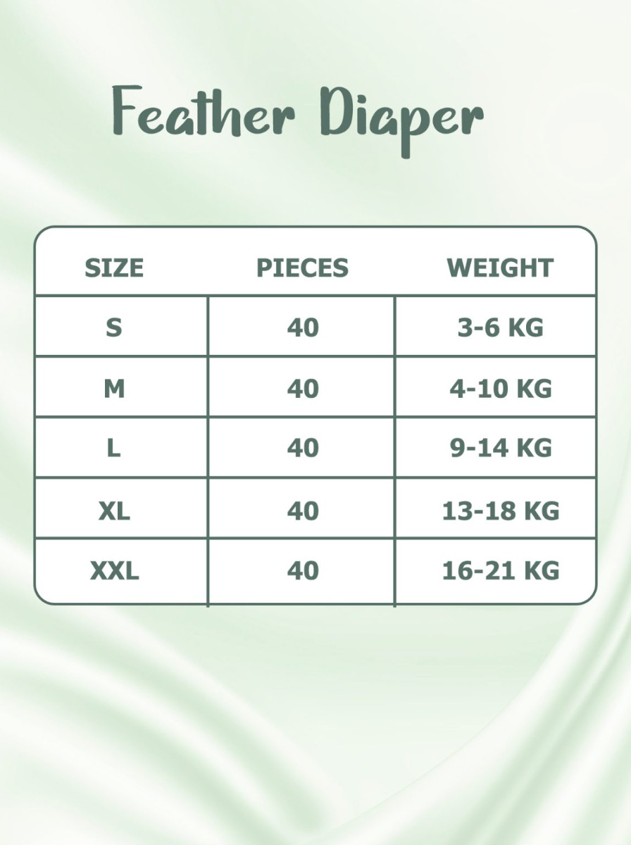 Zuvara Feather Diaper Tape - S - 40 Pcs - Image 6