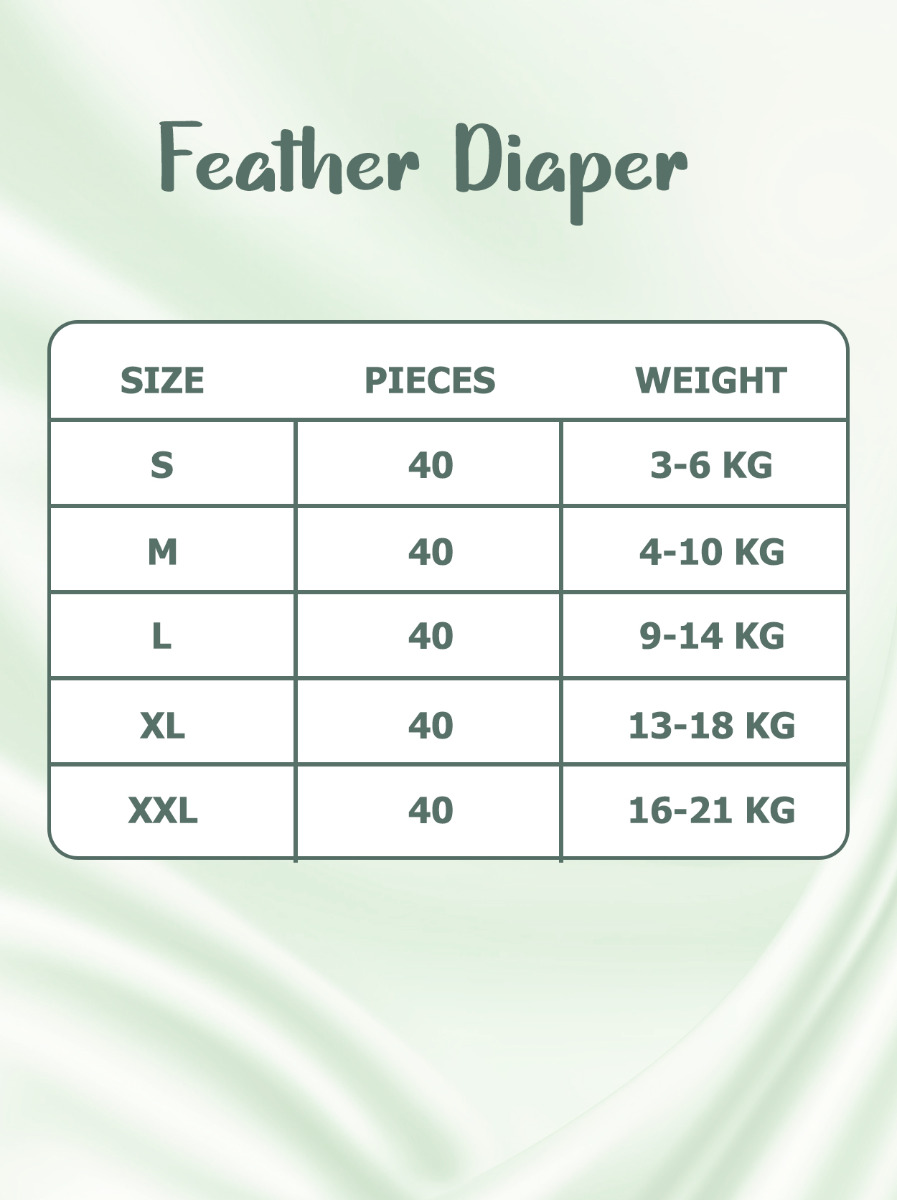 Zuvara Feather Diaper Pant- L -40 Pcs - Image 4