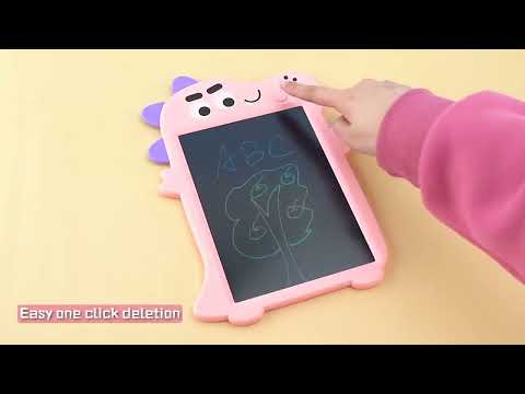 Early Education LCD Writing Board - Baby Pink Dino Theme - Image 14