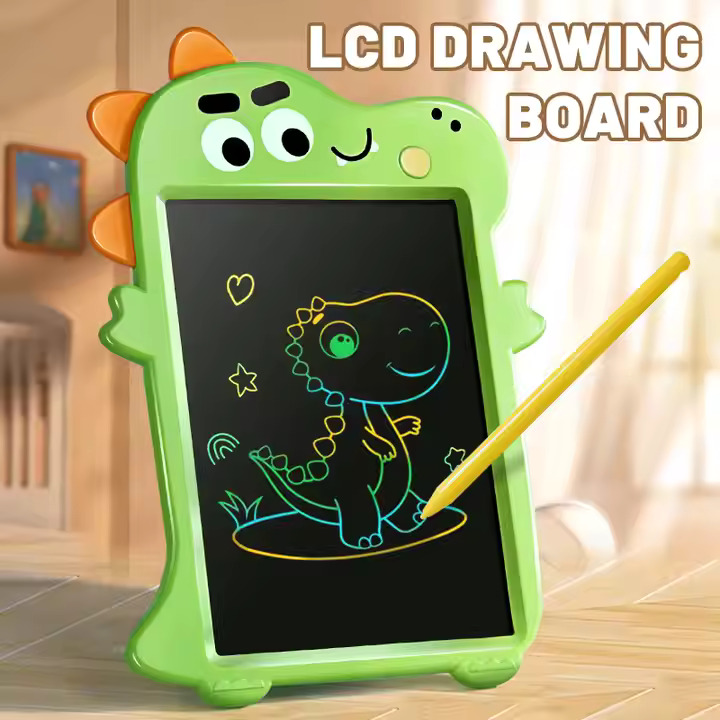 Early Education LCD Writing Board - Baby Pink Dino Theme - Image 7