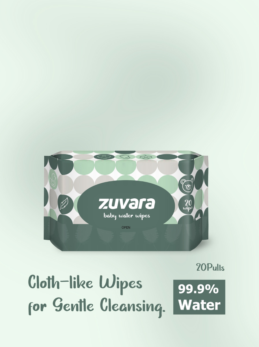 Zuvara -- Baby Water Wet Wipes ---- (20 Pulls) - Image 2