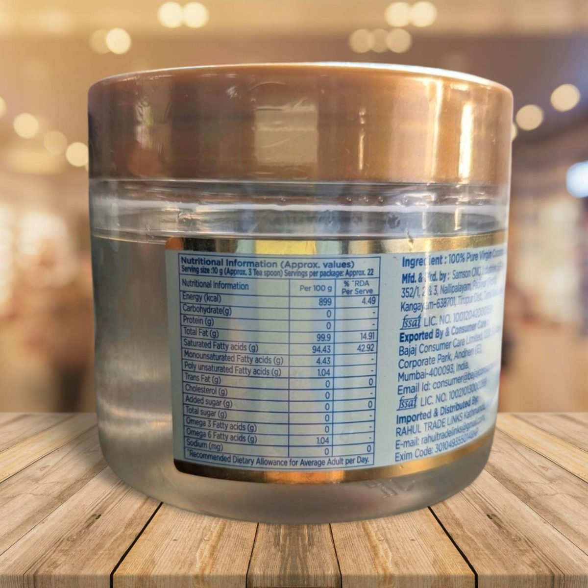 Bajaj Virgin and Cold Pressed Coconut Oil - Image 3