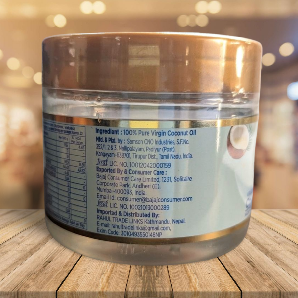 Bajaj Virgin and Cold Pressed Coconut Oil - Image 5