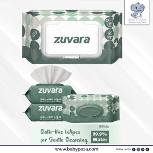 Zuvara — Baby Water Wet Wipes —- (80 Pulls)