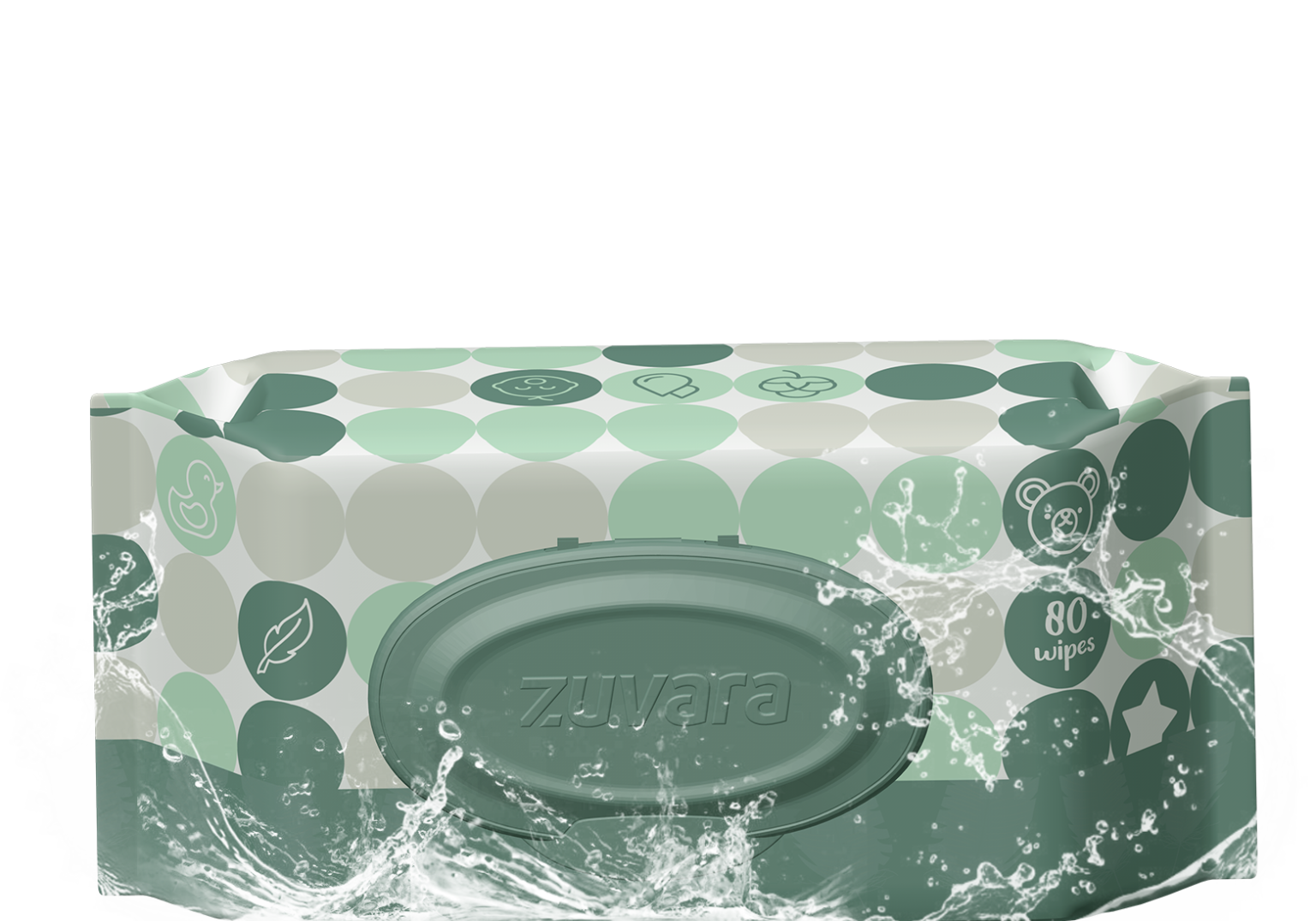 Zuvara -- Baby Water Wet Wipes ---- (20 Pulls) - Image 8