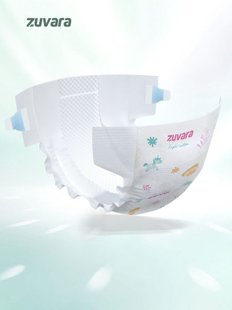 Zuvara Feather Diaper Tape - S - 40 Pcs - Image 11